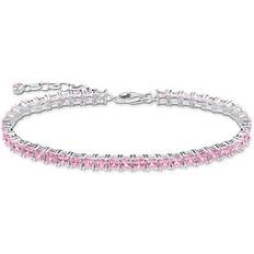 18k Bracelets Thomas Sabo Tennis Bracelet, Pink, Women