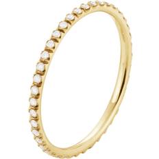 Georg Jensen Signature 18ct Yellow Gold Diamond Ring