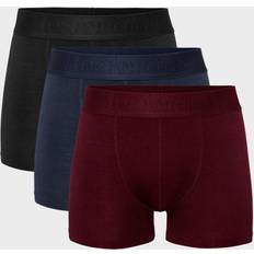 Resteröds Sous-vêtements pour hommes Resteröds Boxer Bamboo 3-pack Regular Black/Burgundy/Navy Male