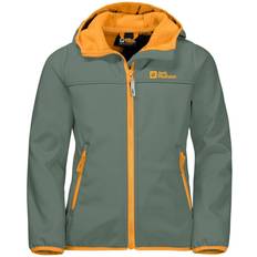 Lastenvaatteet Jack Wolfskin Fourwinds Jacket - Dark Green/Orange