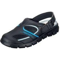 Holzschuhe Abeba Clog 7341 Dynamic Mikrofaser, schwarz/blau mit atmungsaktivemTextil, zertifiziert