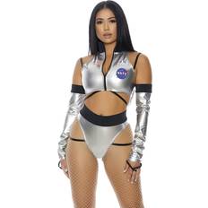 Forplay Sexy Astronauten-Kostüm für Damen, Silber