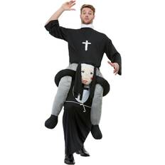 Smiffys Tenues de soirée Smiffys Piggyback Nun Adult Costume