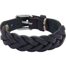 Fossil Armband Fossil Armband Leather Essentials Blå JF04406040 Marinblå läderarmband