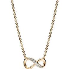 Pandora Collane Pandora Sparkling Infinity Collier Necklace - Gold/Transparent