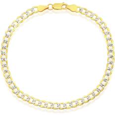 Anklets on sale Simona 14k Gold Plated Curb Chain Anklet