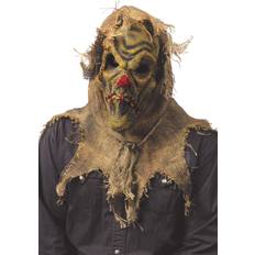 Red Masks Fun World Scary Scarecrow Mask Red/Brown