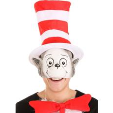 The Cat in the Hat Latex Hat & Mask Costume Kit Red/White