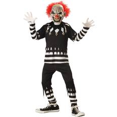 California Costumes Psycho Clown Boys Black/White