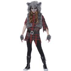 Grau Kostüme California Costumes Werwolf-Kostüm für Mädchen Halloween-Kostüm grau-rot