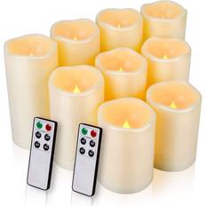 With Lighting Candles Flameless