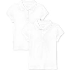 Girls Polo Shirts Children's Clothing The Children's Place Kid's Uniform Pique Polo 2-pack - White (3011211-10)