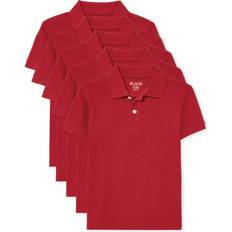 Boys Polo Shirts The Children's Place Boys Short-Sleeve Polos 5-pack - Classic Red