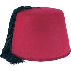 Beistle Fez Deluxe Hat Black/Red