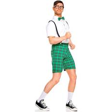 Music Legs School Nerd Men's Costume Green/White