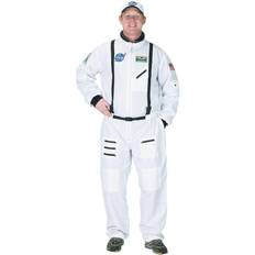 Aeromax Adult Astronaut (White) Suit W/ Cap Costume