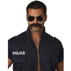 Vestidos de fiesta California Costumes Police Officer Mustache