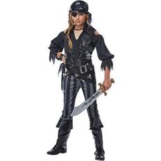 Diebe & Banditen - Kinder Kostüme & Verkleidungen California Costumes Girls Rebel Pirate Black/Gray