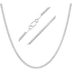 Kylie Harper Silver Italian Round Box Chain