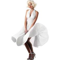 Celebridad Vestidos de fiesta California Costumes Marilyn Monroe Dress Costume Sexy White Costume Dress