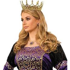 Royal Accessoires Forum Novelties Royal Queen Costume Crown Gold With Jewels Adult Women