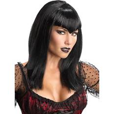 Halloween Perruques Courtes Black Glitter Adult Vampire Wig Vampire Accessories