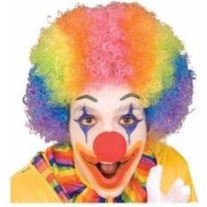 Pelucas Cortas Forum Clown Adult Costume Rainbow Afro Wig