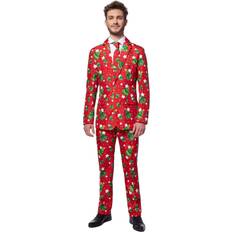 Herrar Maskerad OppoSuits Suitmeister Christmas Trees Stars Röd Kostym