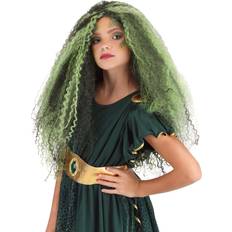 Grün Perücken Medusa Girl's Wig Black/Green