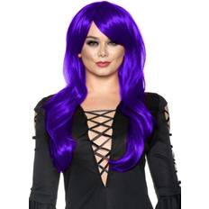 Long Wigs Adult Sassy Purple Wig