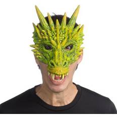 Maschere per la Testa saldi HMS Supersoft Fantasy Green Dragon Adult Costume Mask