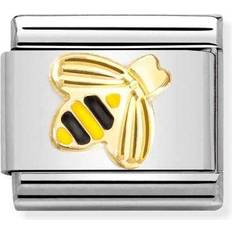Yellow Jewellery Nomination Classic Gold Bee with Etched Detail Charm
