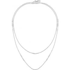 HUGO BOSS Kettingen HUGO BOSS Zilverkleurige ketting met kristallen elementen