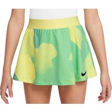 L Gonne Nike Court Victory Dri-Fit Flouncy Printed Gonna Ragazze Giallo