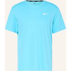 Nike Løbe T-Shirt Dri-FIT UV Miller Blå/Sølv