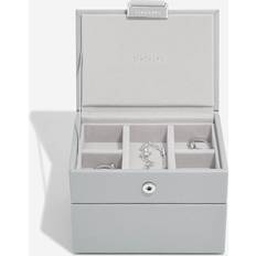 Grigio Portagioie Stackers Micro Set Jewellery Box Pebble Grey