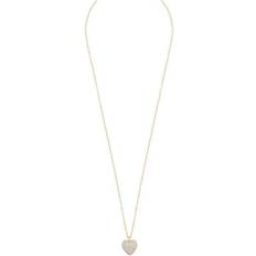 Guld - Hvid Halskæder Snö of Sweden Sanne Heart Pendant Neck 251 g/clear, Halskæder