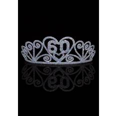 Corone e Diademi Fun Costumes Silver 60 Celebration Sparkle Tiara Costume Accessories
