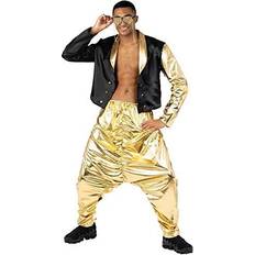 Morph Mc Hammer Kostym Herr 80-tal Och 90-tal Rappare Disco Byxor Flerfärgade L