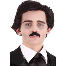 Short Wigs Edgar Allan Poe Wig & Mustache Brown