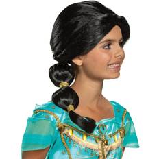 Pelucas Cortas Disguise Aladdin Live Action Jasmine Wig for Kids Disney Accessories