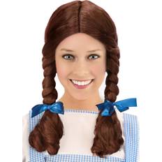 Brown Long Wigs Deluxe Kansas Girl Costume Wig Brown