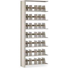 Beige Hat Shelves Tennsco 88"H Add-On Unit