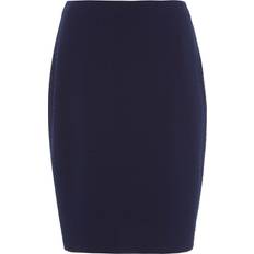Roman Short Textured Jersey Skirt - Navy