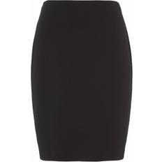 Women Skirts Roman Short Textured Jersey Skirt - Black