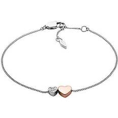 Fossil Bracelets Fossil Women's Silver-Tone Bracelet, Color: Silver Model: JF03095998