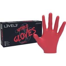 Work Clothes L3VEL3 Red Nitrile Gloves Disposable Gloves pc