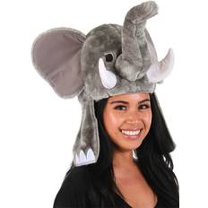 Grey Hats Fancy Dress Elephant Sprazy Toy Costume Hat Gray/White