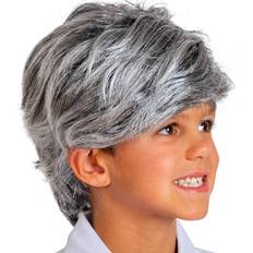 Halloween Wigs Skeleteen grey old man wig salt and pepper hair old person grandpa wigs cos