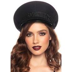 Leg Avenue Hovedbeklædninger Leg Avenue Officer Hat O/S Black